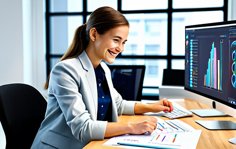 Creative Professional Using AI**

"A graphic designer in a modern, brightly lit office, fully clothed in business casual attire, working on a design project with an AI-powered design tool. She is smiling and engaged, demonstrating a collaborative workflow between human creativity and artificial intelligence. The scene emphasizes innovation and efficiency. Perfect anatomy, correct proportions, natural pose, well-formed hands, proper finger count. Safe for work, appropriate content, professional, modest, family-friendly, high quality."

**