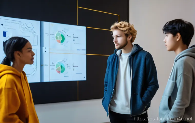 창작의 미래를 대비한 기술 교육 - **Prompt:** A vibrant, medium shot of a young female digital content creator, late 20s, with a warm,...