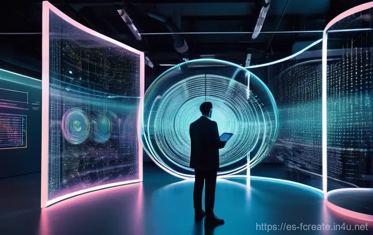 AI 기반 디자인 창작 툴 - **Prompt 1: Human-AI Creative Synthesis**
    "A visionary graphic designer, gender-neutral, in thei...